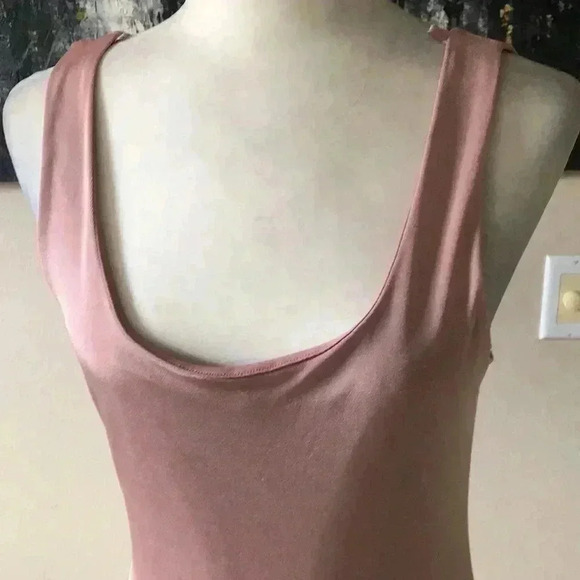 NWT Pretty Pale Pink Fully Lined Tank Dress with Slight Shimmer-Junior Large - Picture 2 of 8